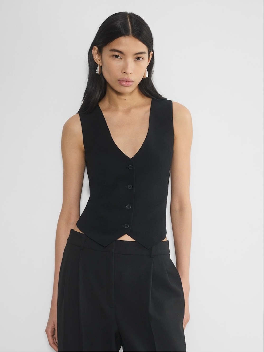 Aritzia Babaton Deniro Vest Size 0 - Colour Grey
